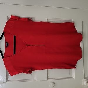 EXPRESS Gramercy Zip-front Top